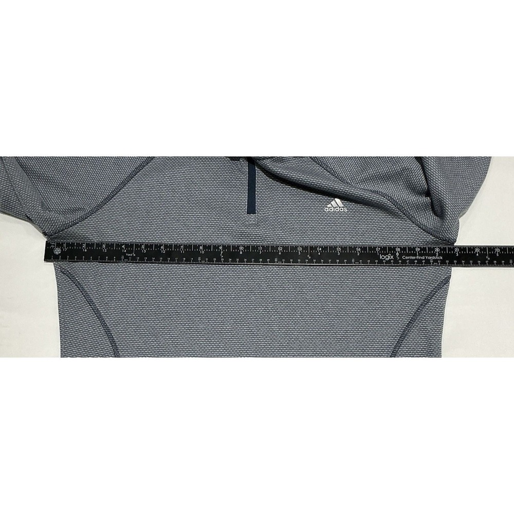 Adidas Golf Sweatshirt Womens Large Gray Pullover 1/4 Zip Activewear Lightweight - Picture 5 of 6